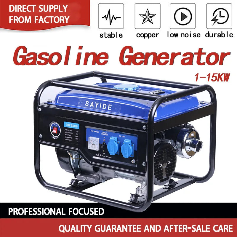 Gasoline Generator Outdoor Household Mini Portable 3KW Generator