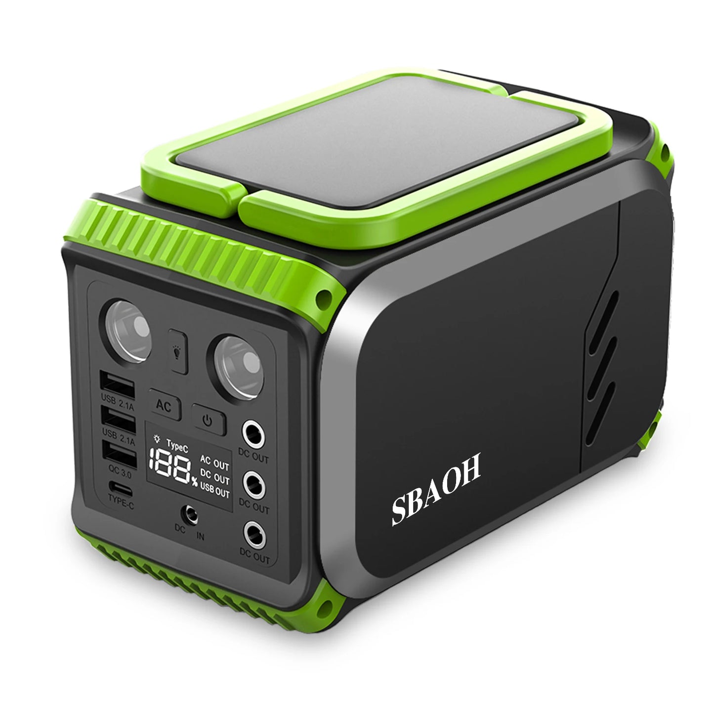 SBAOH P201 Portable Power Station 148Wh Lithium Battery Solar Generator for Outdoor Camping Travel Hunting Blackout