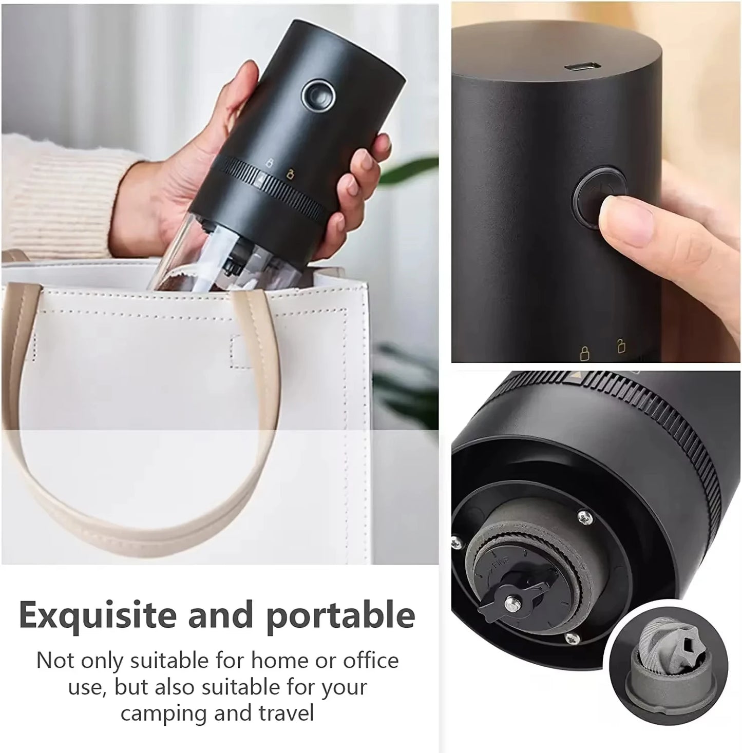 Coffee Maker Wireless Electric Coffee Machine Built-In Battery Rechargeable Outdoor Travel Car Home Automatic Coffee Maker