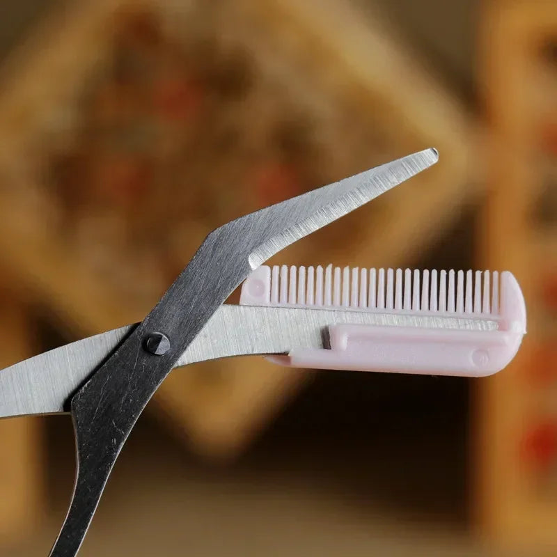 Eyebrow Trimmer Scissors With Comb Remover Makeup Tools Hair Removal Grooming Shaping Shaver Trimmer Eyelash Hair Clips
