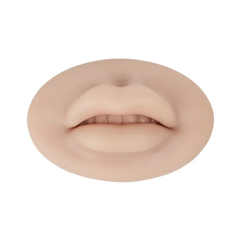 1pcs Microblading Reusable 5D Silicone Practice Lips Skin European Solid Lip Block For PMU Beginner Training Tattoo Makeup Tools