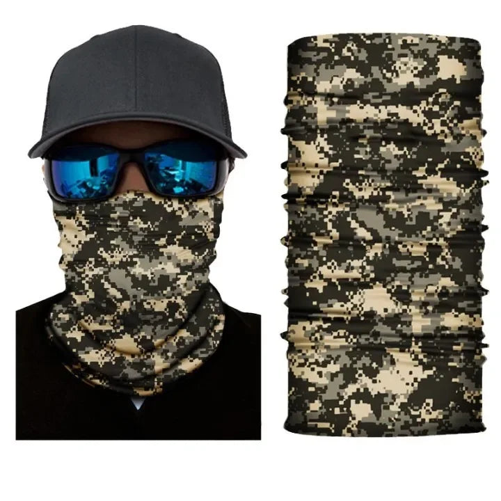 Outdoor Sport Camouflage Seamless Cycling Bandana Neck Gaiter Headband Fishing Hiking Balaclava Scarf Headwear Face Mask