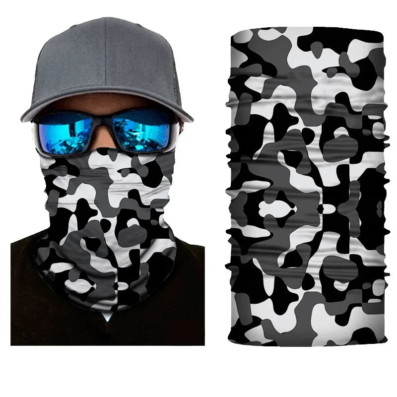 Outdoor Sport Camouflage Seamless Cycling Bandana Neck Gaiter Headband Fishing Hiking Balaclava Scarf Headwear Face Mask