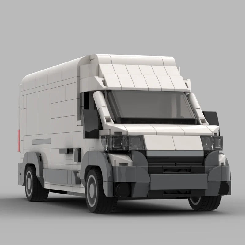 Classical City Vehicle MOC Box Type Passenger Car Building Blocks Model Bricks Sets Assemble Display Children's Toys Gifts