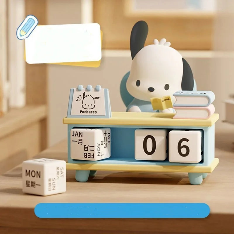 Sanrio Pachacco Kuromi Calendar Decoration Desktop Handmade Ornaments Cartoon Kawaii Decoration Children's Toys Birthday Present