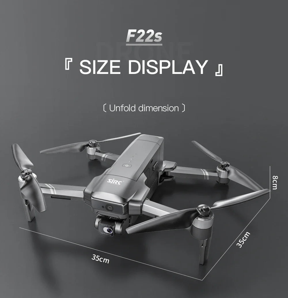 2023 SJRC F22S 4K Pro Drone with HD Camera Obstacle Avoidance 2-Axis EIS Gimbal Brushless Foldable RC Drone SJRC F22S 4K Pro