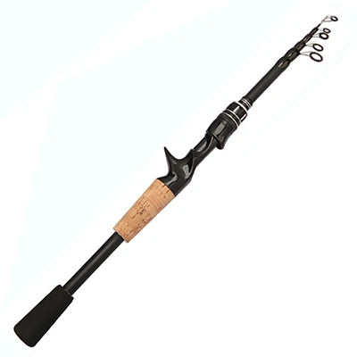 Baitcasting Lure Fishing Rod Spinning Telescopic 8g-25g Wooden Handle Carbon Casting Fishing Tackle Professional Light-weight