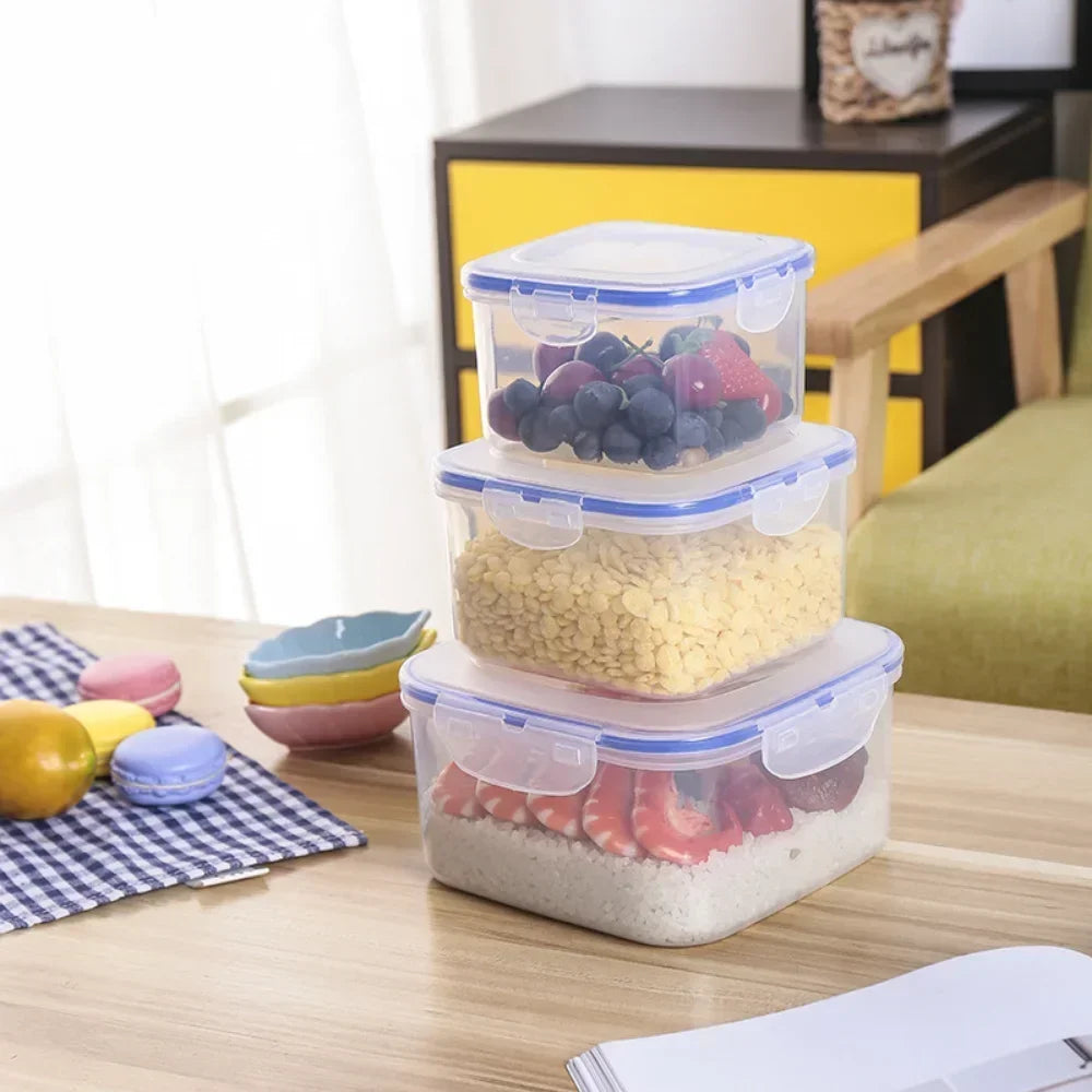 Food Containers with Lids Meal Prep Container Airtight Food Storage   Lunch Containers BPA-Free Refrigerator Fresh-Keeping Box