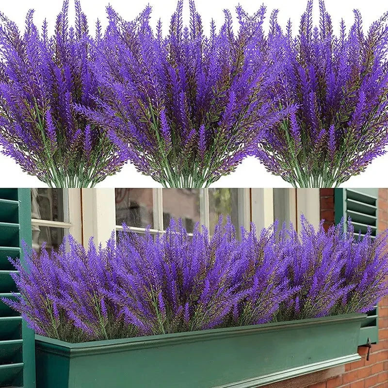 5Pcs Artificial Lavender Fake Flower Wedding Romantic Provence Decor Nordic Style Vase Storage Home Decor Bouquetl