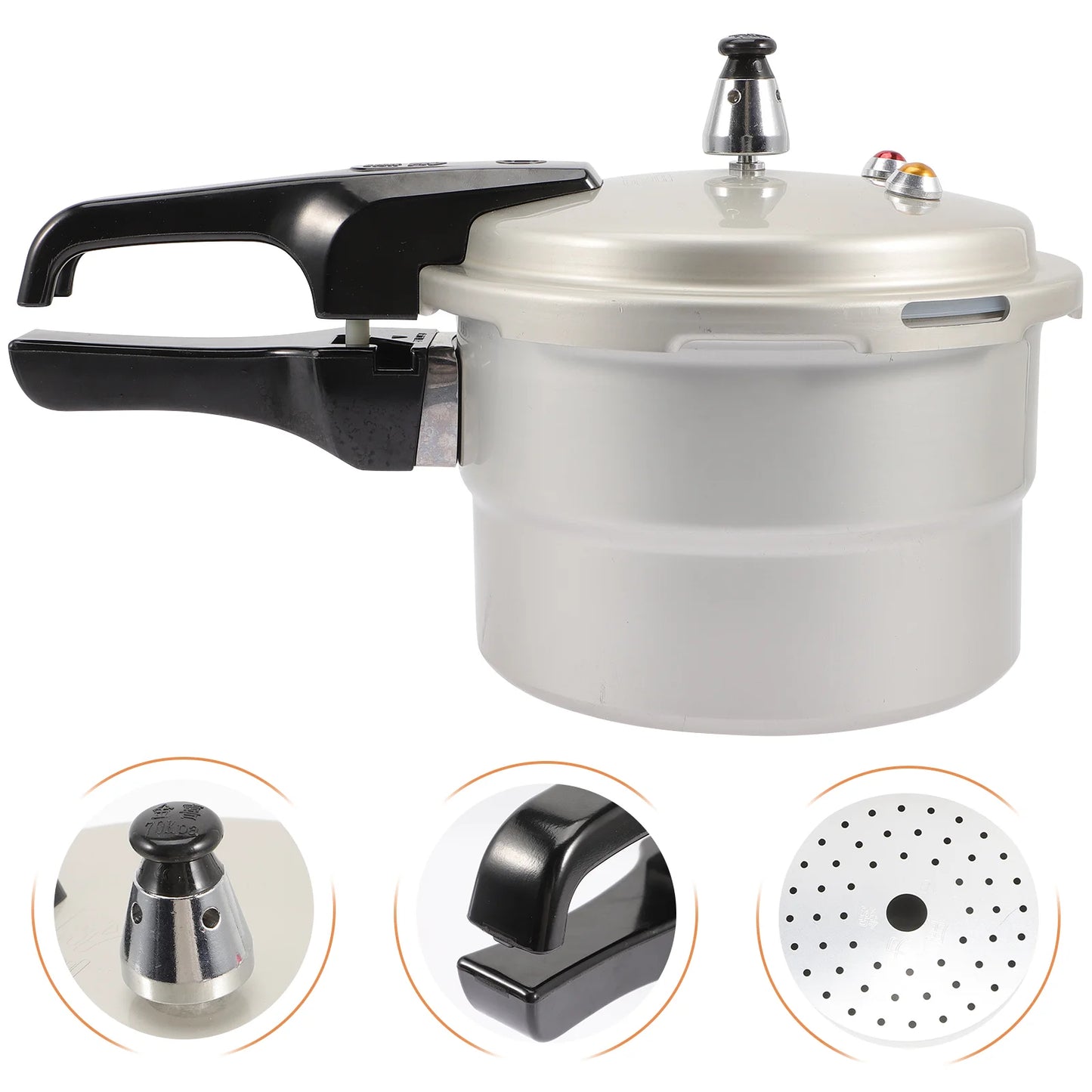 Pressure Cooker 10 Quart Aluminum 18Cm 3L Small Cooking Pot Gas Steamer Electric Stove Safety Induction Cooktops Canner