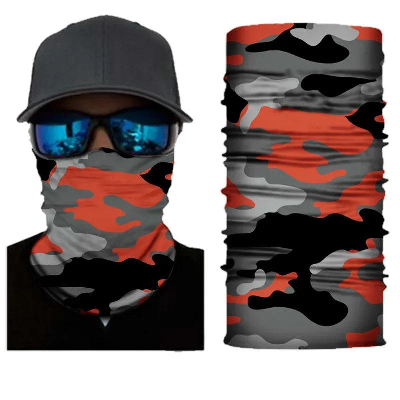 Outdoor Sport Camouflage Seamless Cycling Bandana Neck Gaiter Headband Fishing Hiking Balaclava Scarf Headwear Face Mask