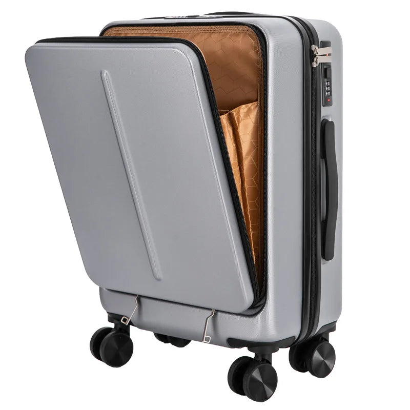 NEW 20"24"inch Rolling Luggage with Laptop Bag Business Travel Suitcase Case Men Universal Wheel Trolley PC Box Trolley Luggage