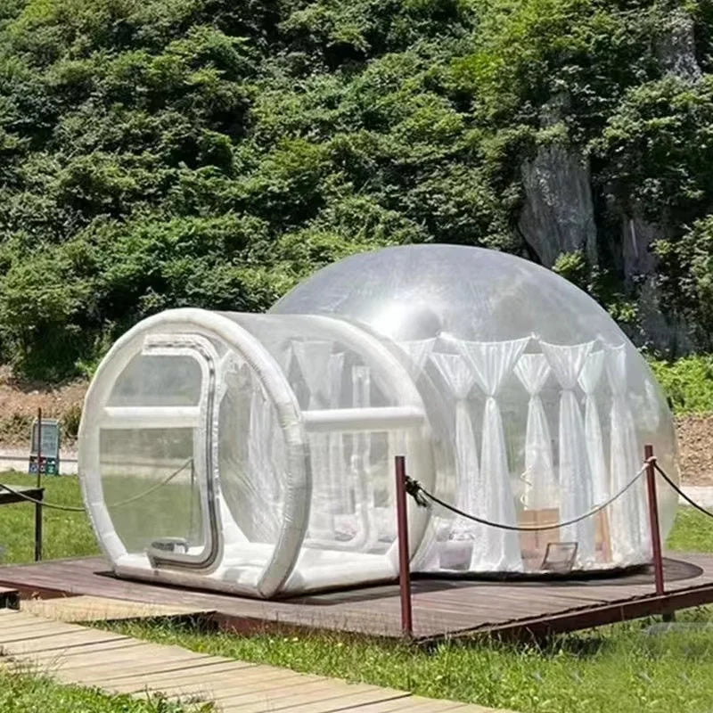 Resort Hotel Air Bubble Transparent Star Room Balloon Party Ideas Commercial Transparent Dome Inflatable Bubble House