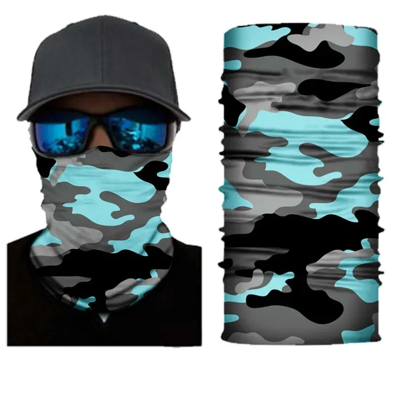 Outdoor Sport Camouflage Seamless Cycling Bandana Neck Gaiter Headband Fishing Hiking Balaclava Scarf Headwear Face Mask