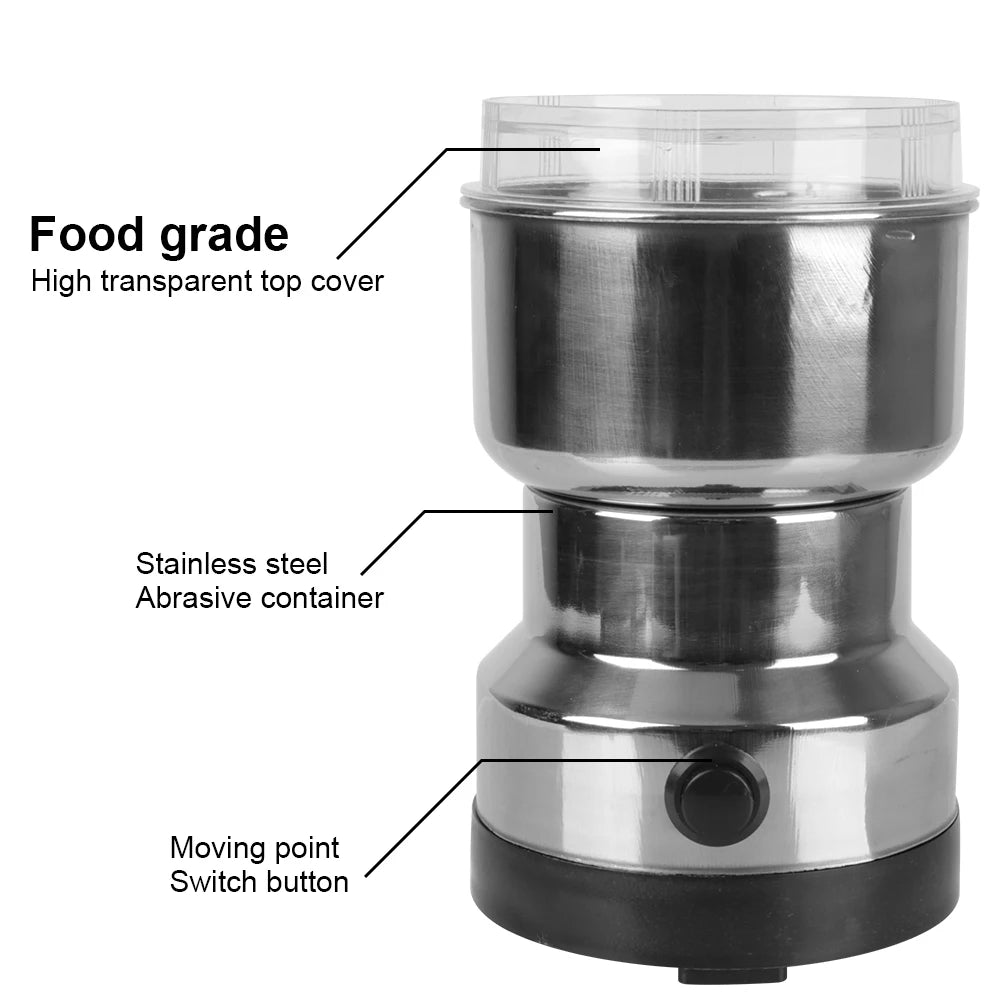 Grains Grinder Machine Nuts B eans Spices Blender Kitchen Multifunctional Coffe Chopper Blades Electric Coffee Grinder for home