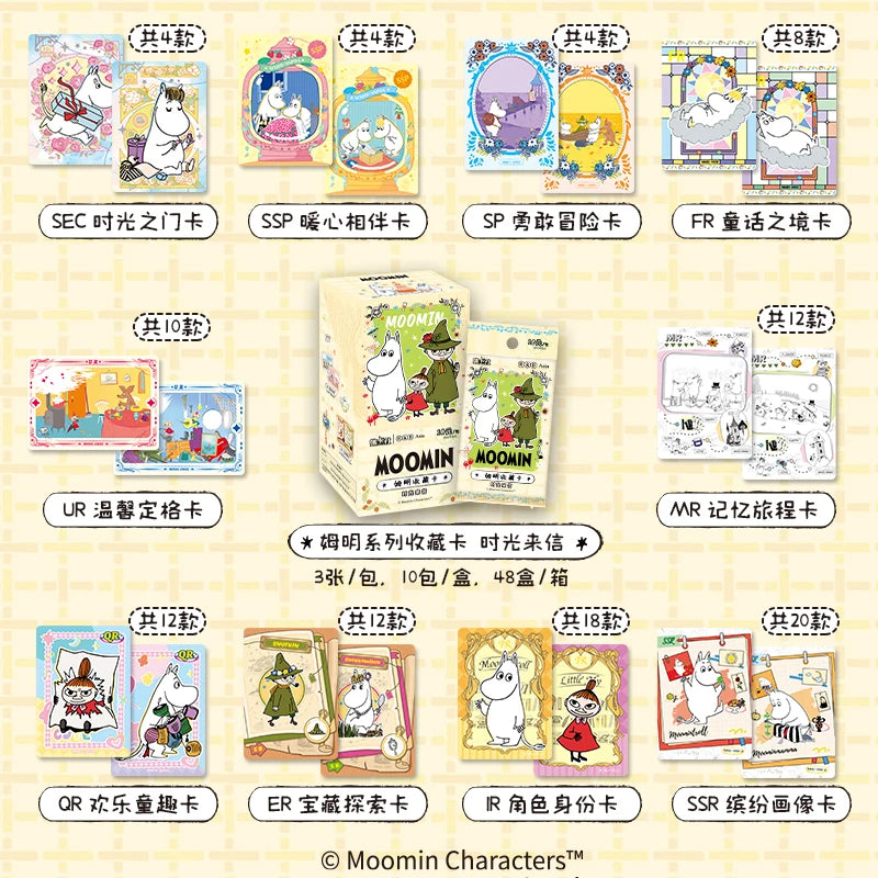 Card Fun New Genuine Moomin Card Time Letter Figure SEC Cards Finnish Classics Peripheral Collection Cards Children's Toys Gifts