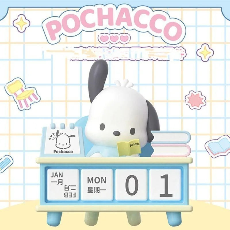 Sanrio Pachacco Kuromi Calendar Decoration Desktop Handmade Ornaments Cartoon Kawaii Decoration Children's Toys Birthday Present