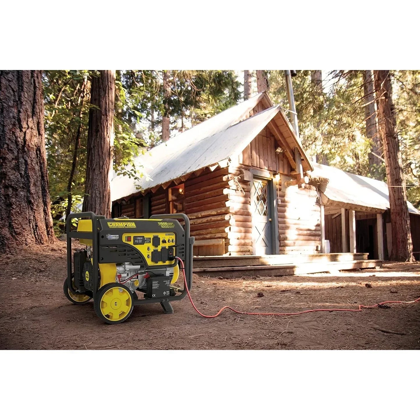 201110 11,500/9,200-Watt Electric Start Portable Generator with CO Shield,Yellow