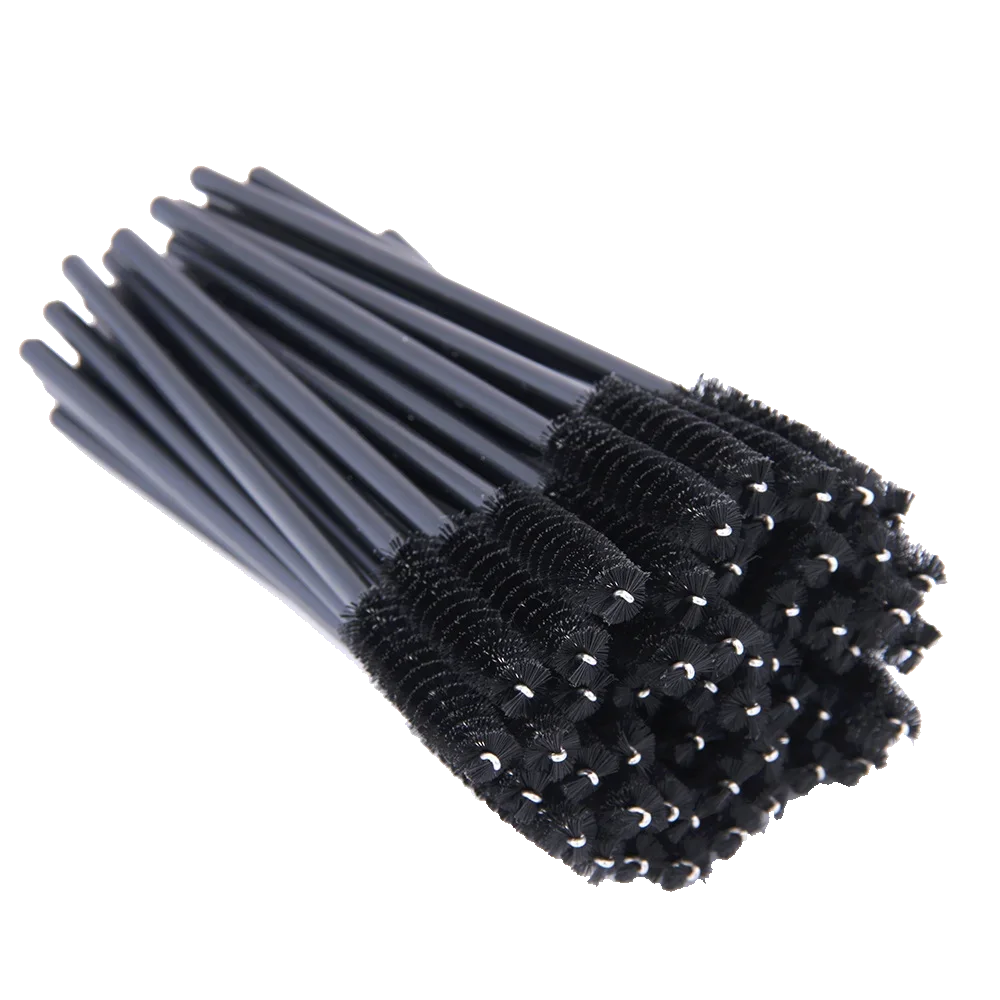 HOT 5/25/50pcs Lashes Brush Wholesale Mascara Wands Applicator Crystal Eyelash Brushes False Eyelashes Extensions Makeup Tools