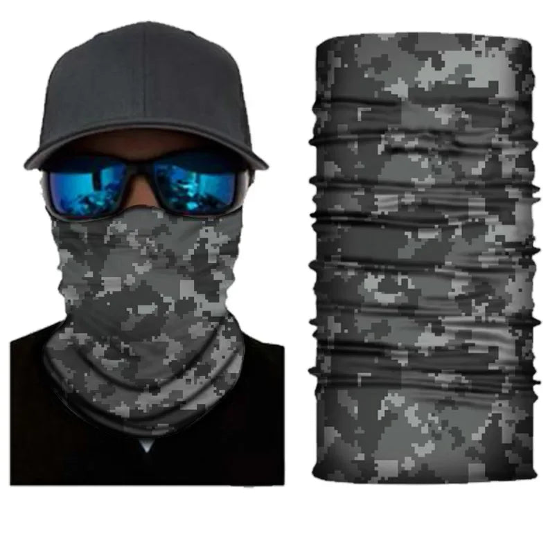 Outdoor Sport Camouflage Seamless Cycling Bandana Neck Gaiter Headband Fishing Hiking Balaclava Scarf Headwear Face Mask