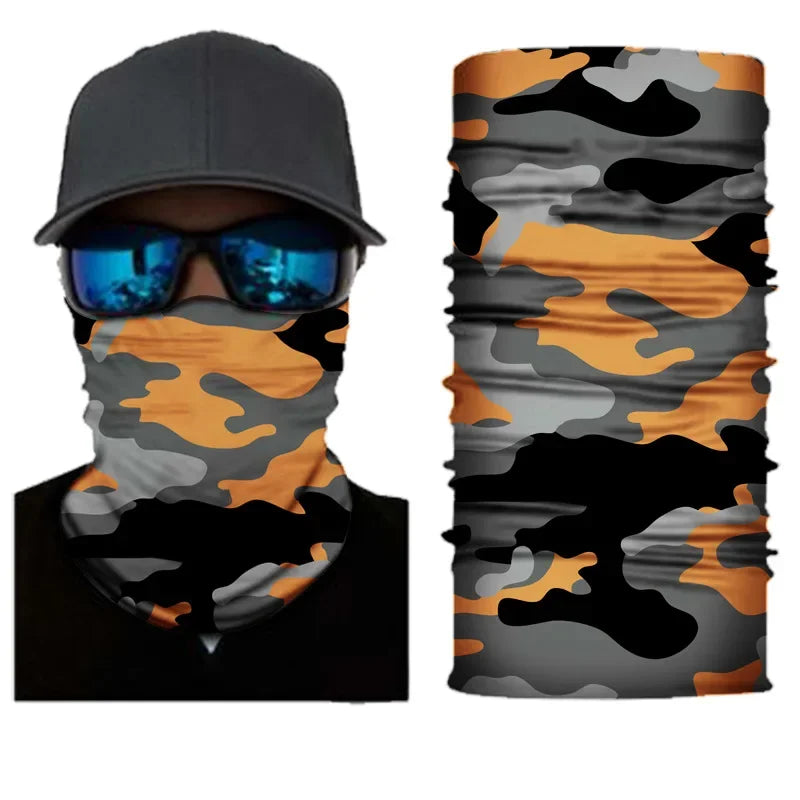 Outdoor Sport Camouflage Seamless Cycling Bandana Neck Gaiter Headband Fishing Hiking Balaclava Scarf Headwear Face Mask