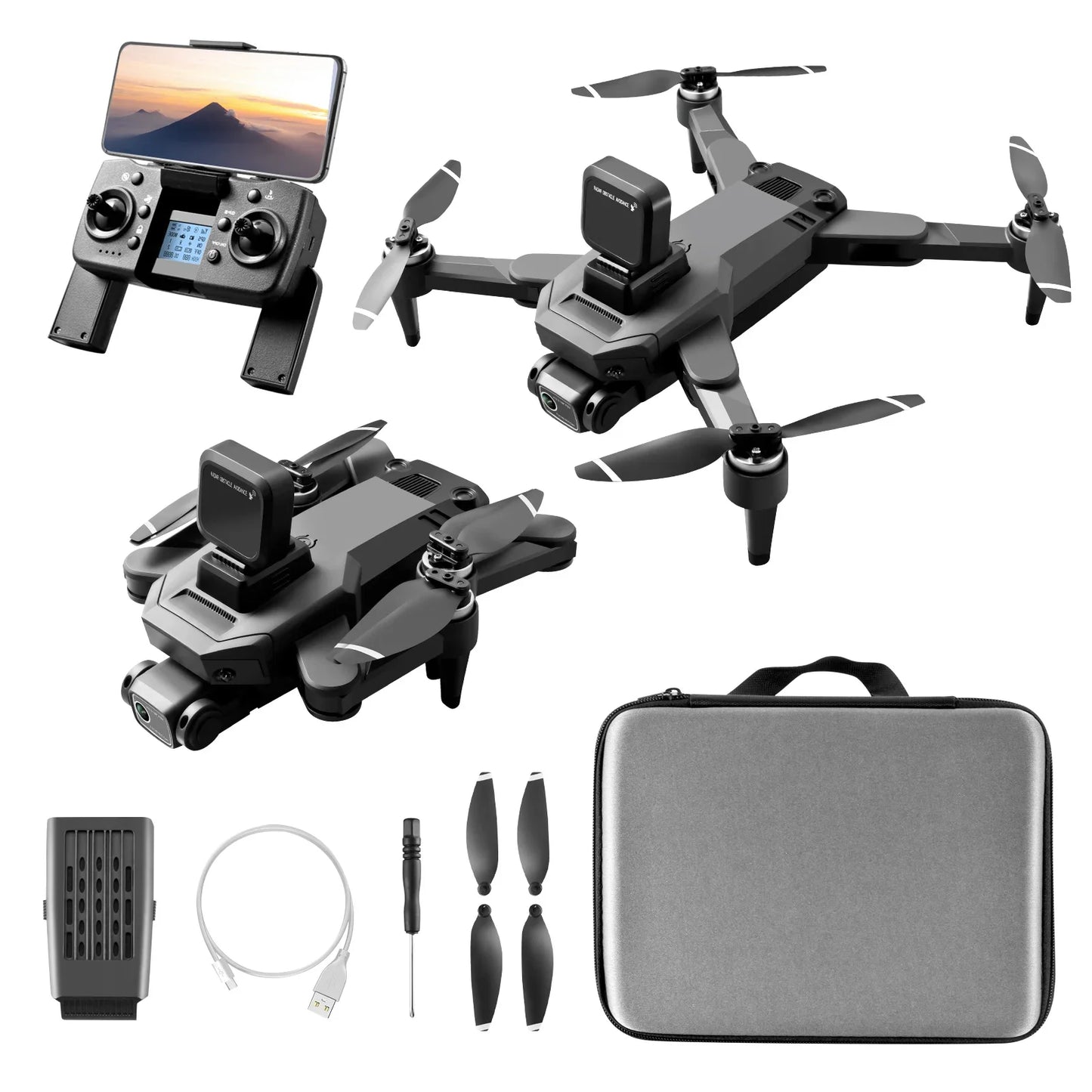 S109 MAX Drone 5G GPS Obstacle Avoidance Brushless Foldable Professional Dual 4K Camera Drone  FPV Distance 1.2KM S109 Max Drone