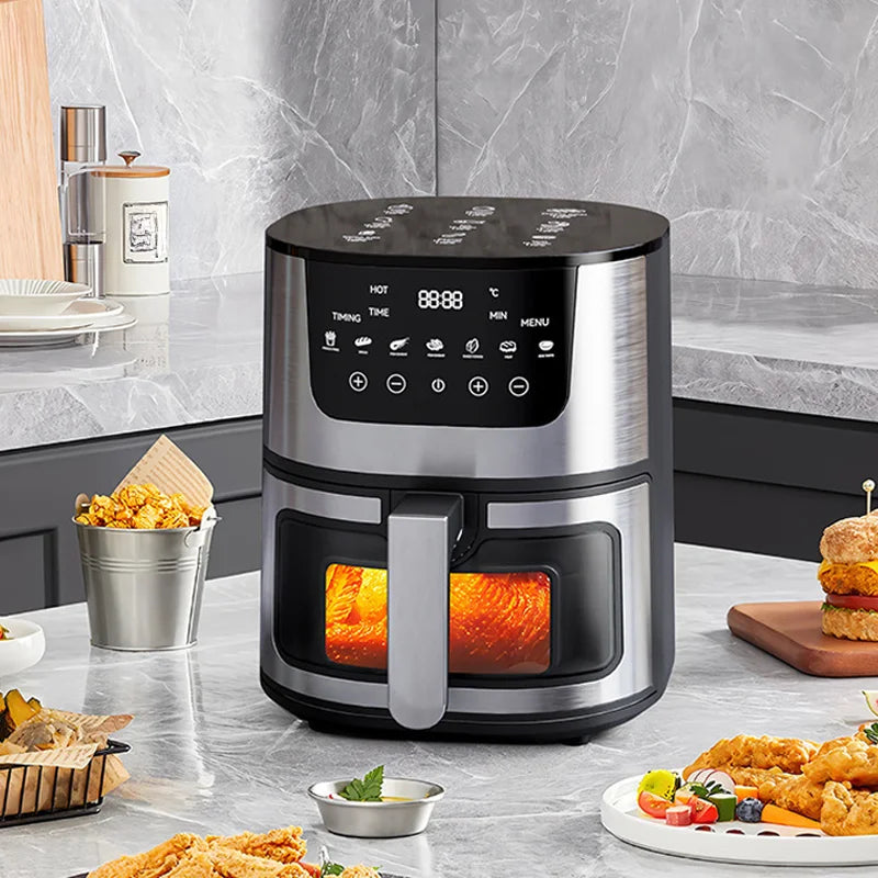 7L Electric Air Household Fritadeira Fryer Intelligent French Fry Machine with Large Capacity Electric Fryer