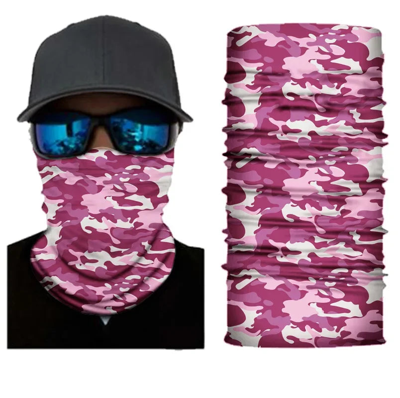 Outdoor Sport Camouflage Seamless Cycling Bandana Neck Gaiter Headband Fishing Hiking Balaclava Scarf Headwear Face Mask