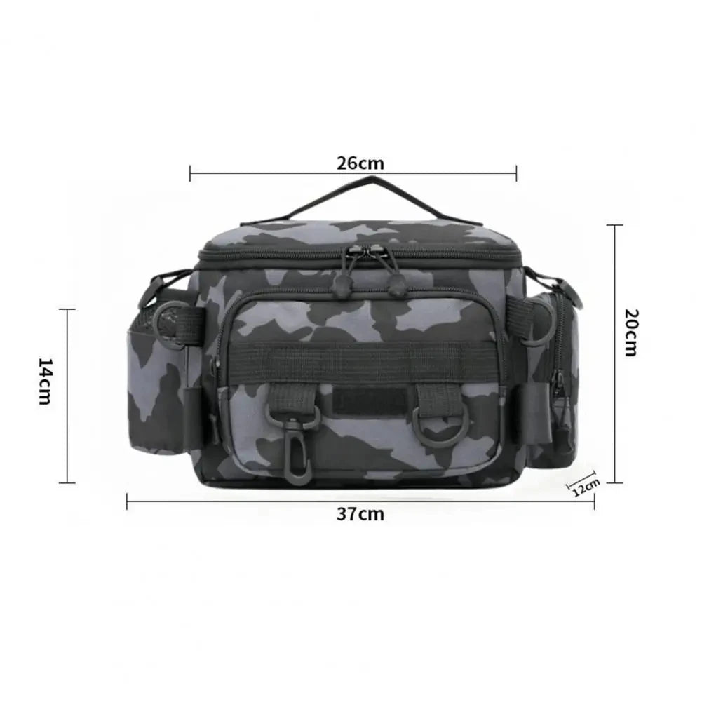 Fishing tackle, shoulder bag, storage bag, portable fishing rod holder, outdoor sports bag, flying fishing