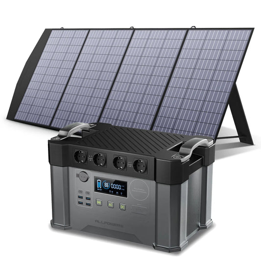 ALLPOWERS S2000 1500Wh Portable Power Station with 200W Solar Panel 2000W Solar Generator for Mobile Battery Electric Vehicle RV