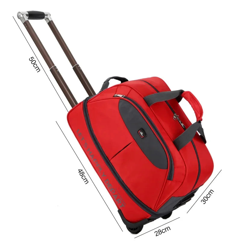 Men Travel Trolley Bags Luggage Suitcase Travel Rolling Bags on Wheels Carry on Hand Bag Women Large Duffle Travel Suitcase