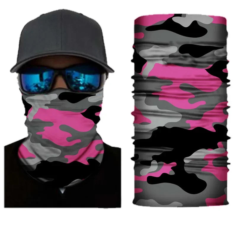 Outdoor Sport Camouflage Seamless Cycling Bandana Neck Gaiter Headband Fishing Hiking Balaclava Scarf Headwear Face Mask