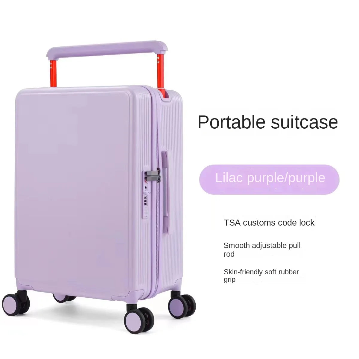 Wide Handle Suitcase 20/24 inch High Quality Rolling Luggage Spinner Wheels Men Travel Bag Women Cabin Password Trolley luggage