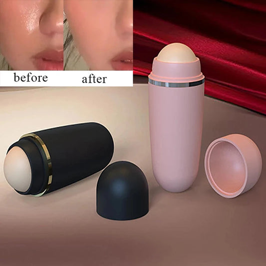 Face Oil Absorbing Roller Skin Care Tool Volcanic Stone Oil Absorber Washable Facial Oil Removing Care Skin Makeup Tools