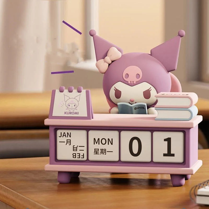 Sanrio Pachacco Kuromi Calendar Decoration Desktop Handmade Ornaments Cartoon Kawaii Decoration Children's Toys Birthday Present