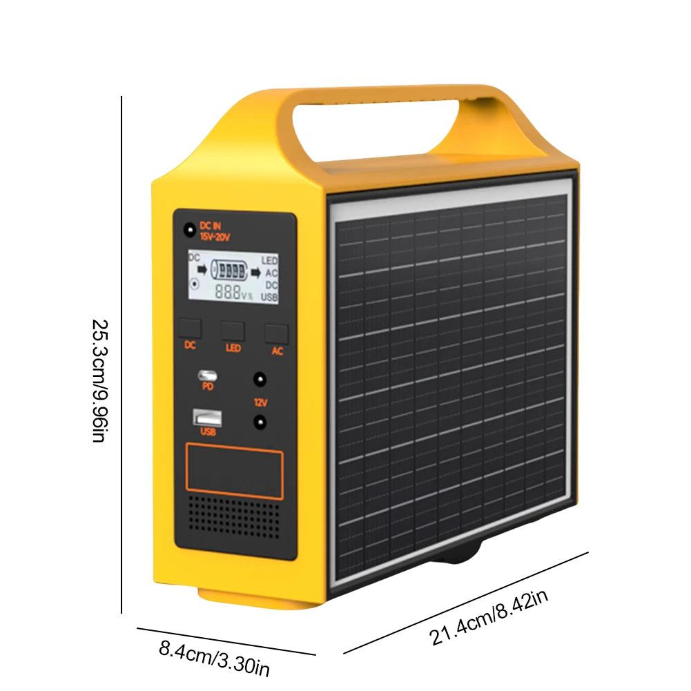 Portable Solar Power Station 24000mAh 20W Solar Power Storage Generator System Mobile Power Supply for Outdoors Travel RV Camper