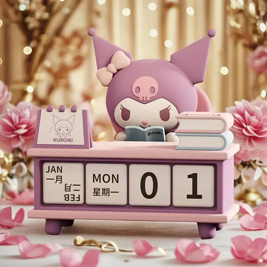 Sanrio Pachacco Kuromi Calendar Decoration Desktop Handmade Ornaments Cartoon Kawaii Decoration Children's Toys Birthday Present