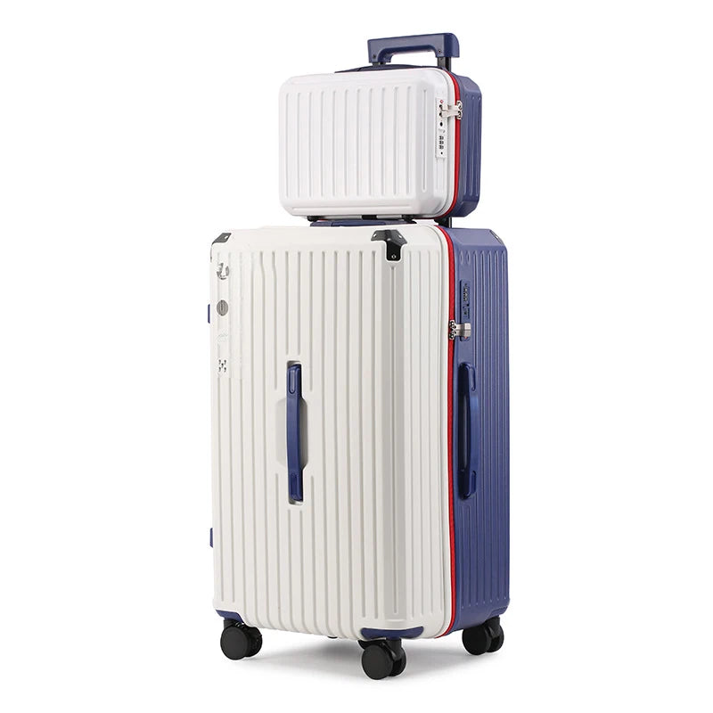 22/24/26/28/30/32/34 Inch Durable Luggage Sets Spinner Wheel Suitcase TSA Lock USB Charging Women Men Cabin Travel Trolley Case