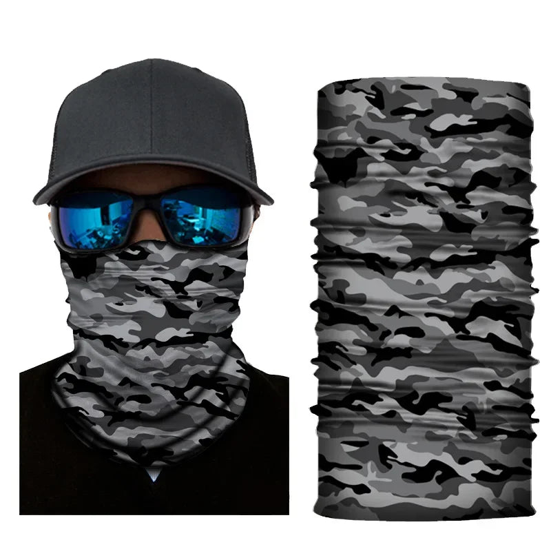 Outdoor Sport Camouflage Seamless Cycling Bandana Neck Gaiter Headband Fishing Hiking Balaclava Scarf Headwear Face Mask