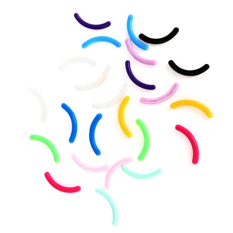 20Pcs Women's Fashion Refill Eyelash Curler Rubber Elastic Replacement Pad Silicone Gel Clip Pads Eye Makeup Tools