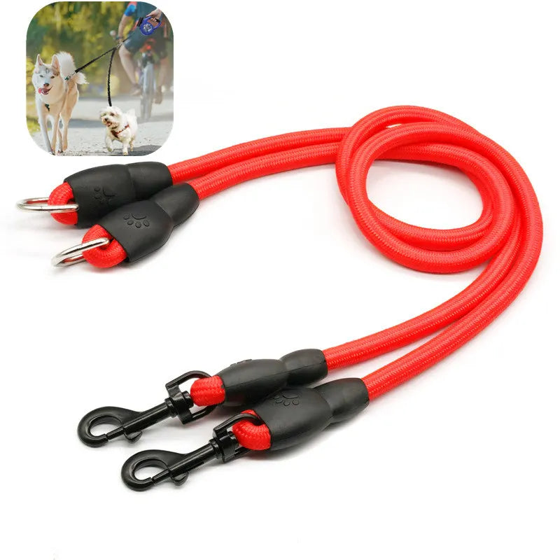 Dog Leash Double Leashes for Dogs Walking Detachable Dog Chains Two Dogs Double Leashes Walker Pet Supplies Accessories Pet Belt