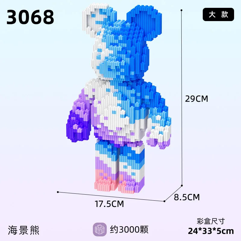 Splicing and connecting small particles of building blocks wholesale adult puzzle children's toys, street stalls, night markets