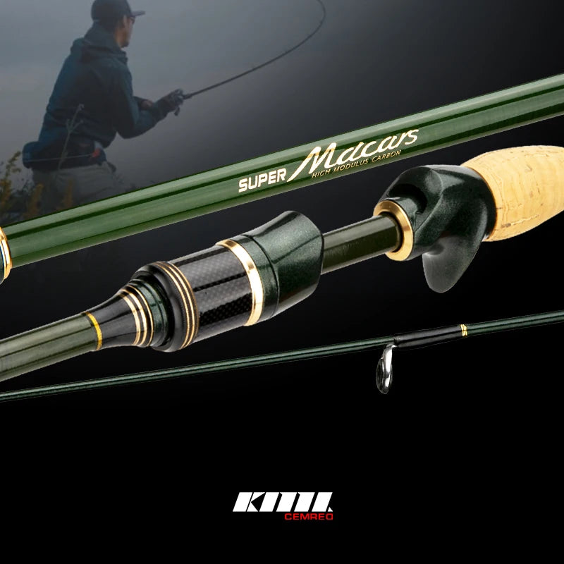 CEMREO Travel Rod Spinning Casting Carbon Fishing Rod 1.8m/2.1m/2.4m Portable Fishing Rod Good Quality Fishing Tackle MACARS