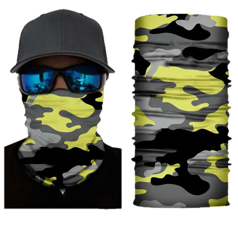 Outdoor Sport Camouflage Seamless Cycling Bandana Neck Gaiter Headband Fishing Hiking Balaclava Scarf Headwear Face Mask