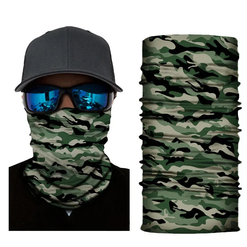 Outdoor Sport Camouflage Seamless Cycling Bandana Neck Gaiter Headband Fishing Hiking Balaclava Scarf Headwear Face Mask