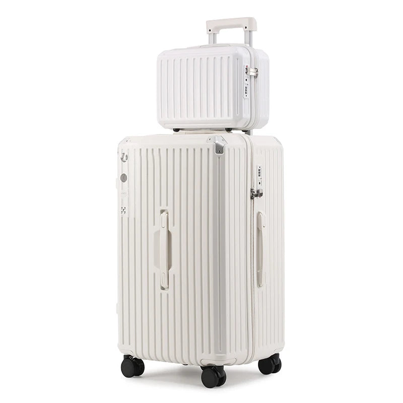 22/24/26/28/30/32/34 Inch Durable Luggage Sets Spinner Wheel Suitcase TSA Lock USB Charging Women Men Cabin Travel Trolley Case