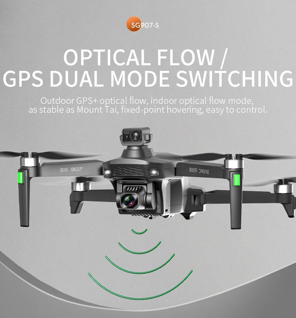 SG907-S GPS 4K professional RC quadcopter drone with Camera HD 4K 1080P 5G WiFi FPV copter Foldable pro Drones SG907 S