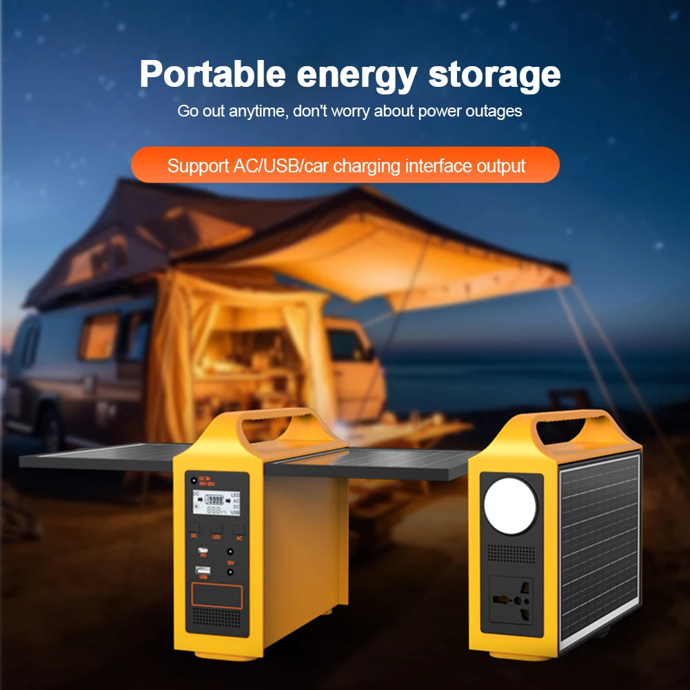 Portable Solar Power Station 24000mAh 20W Solar Power Storage Generator System Mobile Power Supply for Outdoors Travel RV Camper